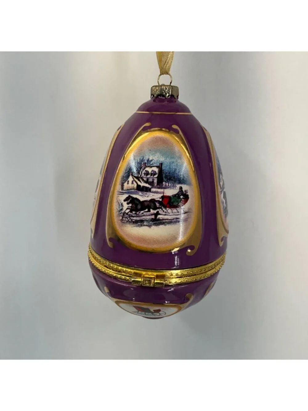 Mr. Christmas Musical Egg Ornament Valerie Parr Hill (Not working)